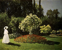 C.Monet, Dame im Garten/ 1867 by klassik art