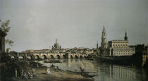 Dresden vom Brueckenkopf / Bellotto von klassik art