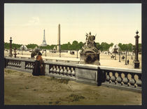 Paris, Place de la Concorde / Photochrom by klassik art