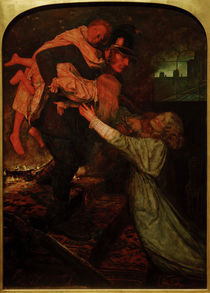 J.E.Millais, The Rescue von klassik art