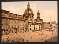 Rom, Piazza Navona / Photochrom von klassik art