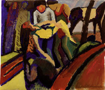 August Macke, Gestuerzt by klassik art