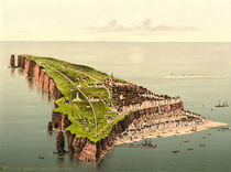 Helgoland aus der Vogelschau /Photochrom by klassik art