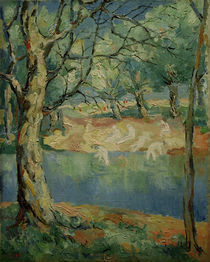 K.Malewitsch, Fluss im Wald von klassik art