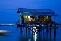 Sabah Malaysia, Borneo, Water Village von Jason Friend