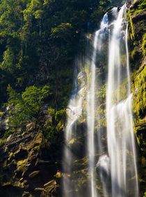 Laos, Ban Na Hin, Waterfall. by Jason Friend