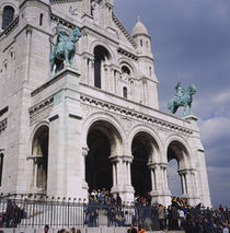 Low angle view of a church, Basilique Du Sacre Coeur, Montmartre, Paris, France by Panoramic Images