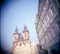 Low angle view of a church, Tyn Church, Old Town, Prague, Czech Republic von Panoramic Images