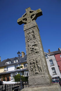10th Century High Cross, Market Square, Clones, County Monaghan, Ireland by Panoramic Images