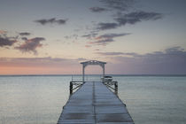 Pier at the coast, Dinarobin Hotel, Le Morne Brabant, Mauritius von Panoramic Images
