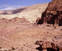 Ruins of cliff dwellings, Petra, Jordan von Panoramic Images