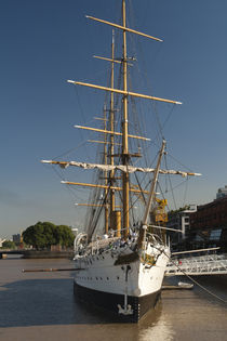 Training ship at a port by Panoramic Images