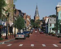 Buildings along a road, Annapolis, Maryland, USA von Panoramic Images