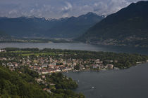 High angle view of a cityscape, Ascona, Lake Maggiore, Ticino, Switzerland von Panoramic Images
