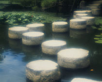 Stepping Stones Heian Jingu Kyoto Japan von Panoramic Images