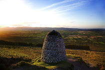 Cairn marking the upright burial place of Samuel Grubb (eccentric Quaker) by Panoramic Images