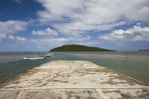 Boats on the beach, Le Morne Brabant, Mauritius by Panoramic Images