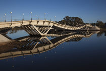 Bridge across a river by Panoramic Images