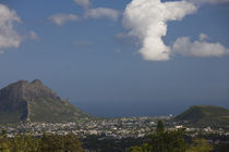 High angle view of a town, Coastal Mountains, Curepipe, Mauritius by Panoramic Images