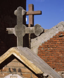 Detail of a grave in a graveyard, Egypt von Panoramic Images