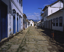 Buildings along a cobblestone street, Parati, Rio De Janeiro, Brazil by Panoramic Images