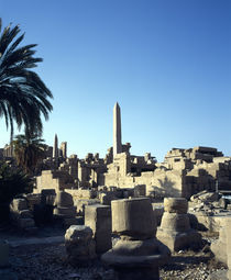 Ruins of a building, Valley Of The Kings, Luxor, Egypt by Panoramic Images