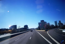 Buildings along a highway, Louisville, Kentucky, USA by Panoramic Images
