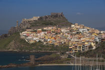 Town on a hill, Castelsardo, Sassari, Sardinia, Italy by Panoramic Images