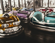 Bumper cars in an amusement park von Panoramic Images