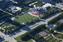 Aerial view of a park by Panoramic Images