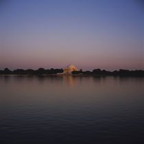Monument on the waterfront, Jefferson Memorial, Washington DC, USA by Panoramic Images