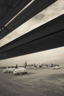 Airplanes on a runway, Jorge Newbery Airport, Buenos Aires, Argentina by Panoramic Images