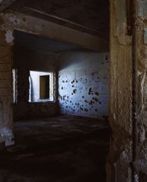 Bullet holes and war damage on the wall of a mosque, Syria by Panoramic Images