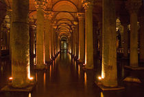 Interiors of a basilica Cistern, Istanbul, Turkey von Panoramic Images