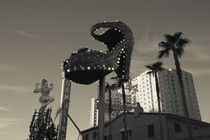 Low angle view of neon signs of a casino von Panoramic Images