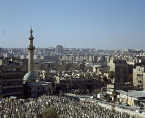 Graveyard in a city, Damascus, Syria by Panoramic Images