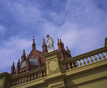 Low angle view of a statue on the top of a building, Buenos Aires, Argentina by Panoramic Images