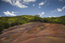 Rock formations on a landscape, Chamarel Coloured Earths, Chamarel, Mauritius by Panoramic Images