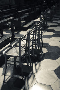 Interior seating in cathedral by Panoramic Images