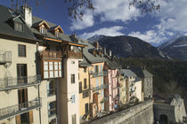 Buildings built above town walls, Briancon, Provence-Alpes-Cote d'Azur, France by Panoramic Images