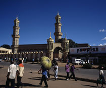 Busy street in a city, Lilongwe, Malawi von Panoramic Images