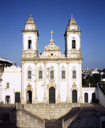 Facade of a church, Salvador, Brazil von Panoramic Images