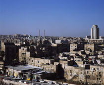 High angle view of a city, Damascus, Syria by Panoramic Images