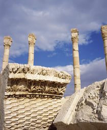 Ruins of a colonnade, Palmyra, Syria by Panoramic Images