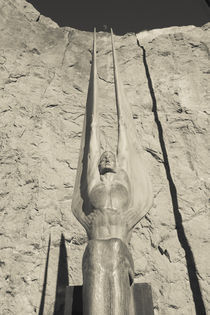 Low angle view of a statue at a dam, Boulder City, Hoover Dam, Nevada, USA by Panoramic Images
