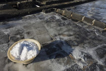 Bowl of salt in a salt pond, Tamarin, Black River District, Mauritius by Panoramic Images