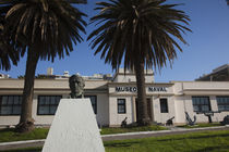 Statue in front of a museum, Naval Museum, Pocitos, Montevideo, Uruguay by Panoramic Images