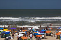 Tourists enjoying on the beach, Playa Brava, Punta Del Este, Maldonado, Uruguay by Panoramic Images