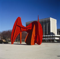 Sculpture in front of a building by Panoramic Images