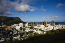 High angle view of a city, Port Louis, Mauritius von Panoramic Images